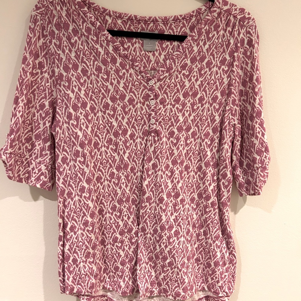 Chico’s top. Size one.